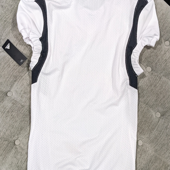 Adidas Football Jersey AZ9291 330 TechFit Hyped, Men's Medium, White Black, - Picture 3 of 4